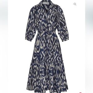 Cara Cara Hutton Dress in Ikay Navy